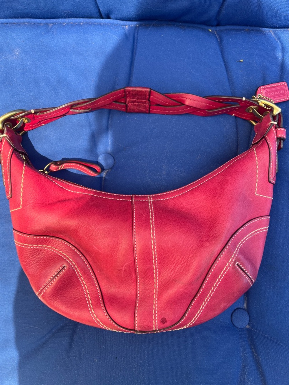 Coach Pink Dylan Soho Hobo Leather Hobo Bag - Picture 6 of 8